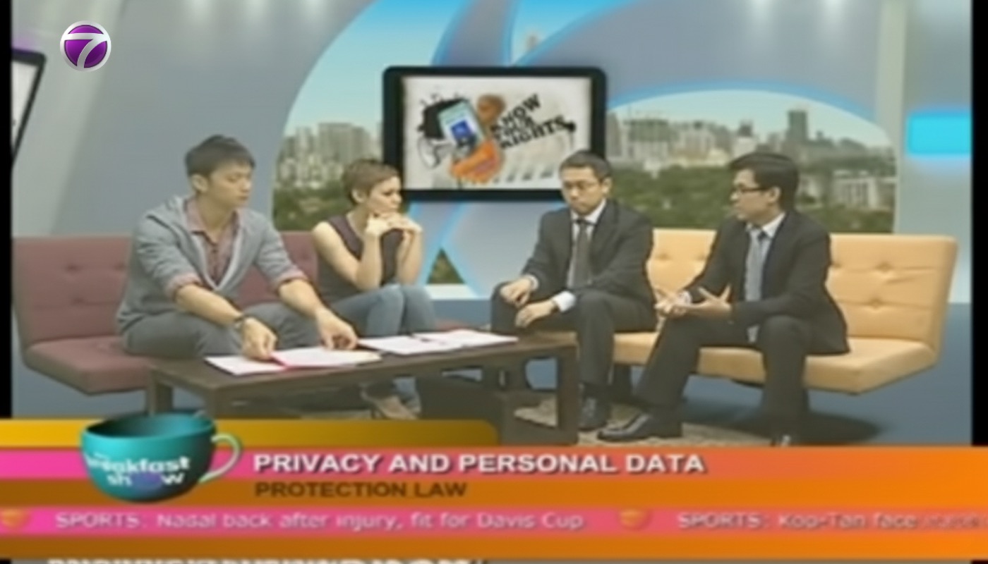 Edwin Lee interviewed on NTV7 television about privacy and personal data protection law